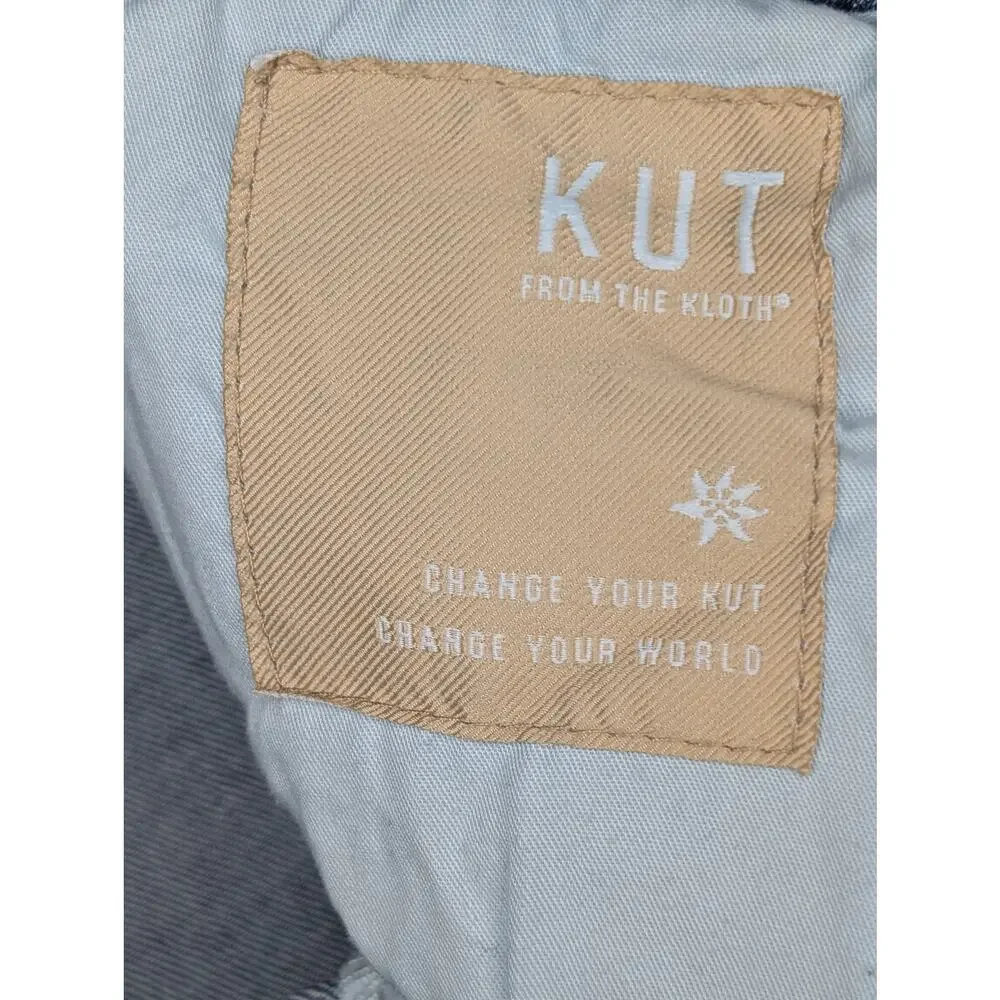 Kut from the Kloth Denim Cutoff Shorts Classic 5-Pocket Jean Shorts Blue Sz 16